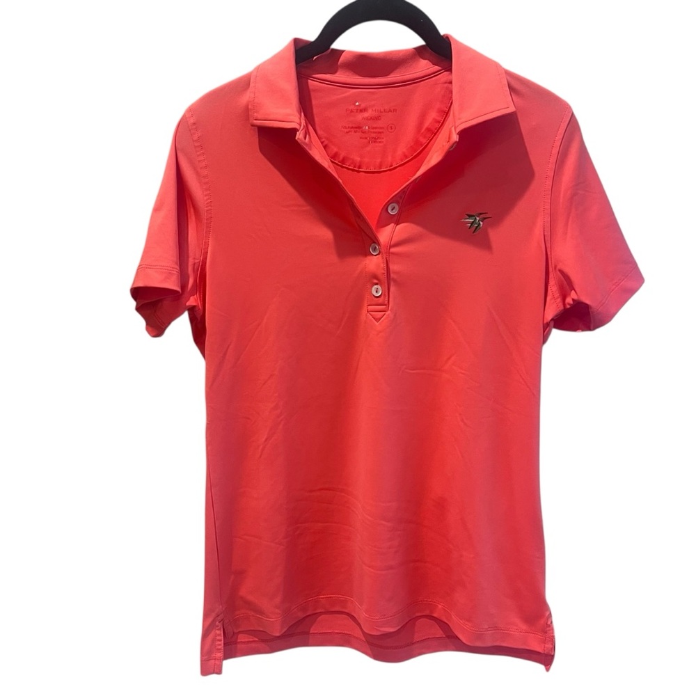 Peter Millar Women’s‎ Coral Golf Polo Shirt Size Small
